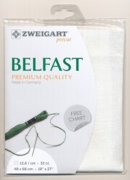  Zweigart Belfast 32.  100 White ()